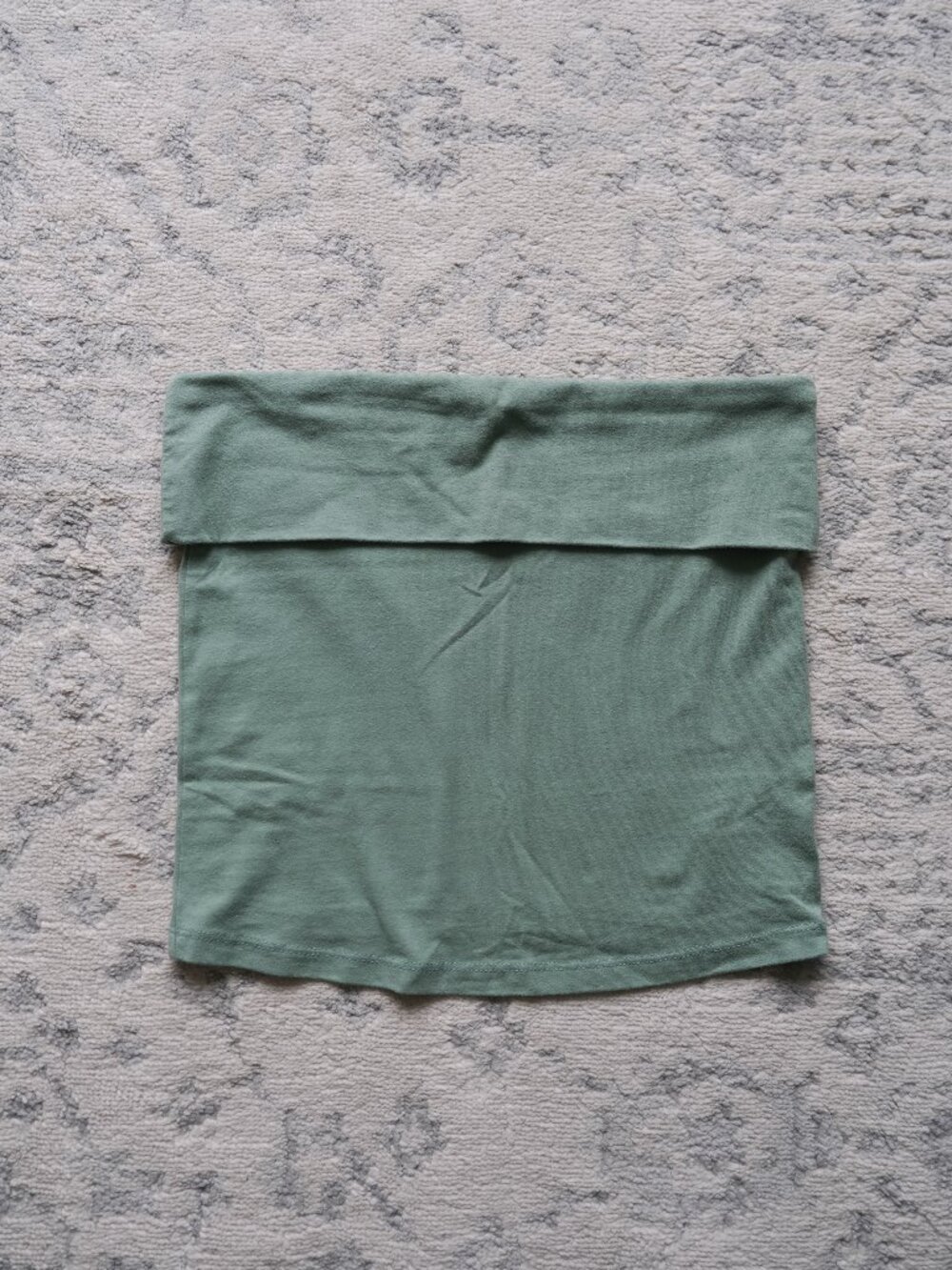 American Eagle Fold Over Tube Top Sage Green